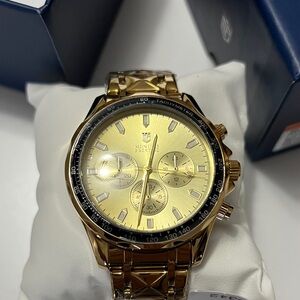 Gold Chronograph Men's Watch 44mm NEW MPW-0342